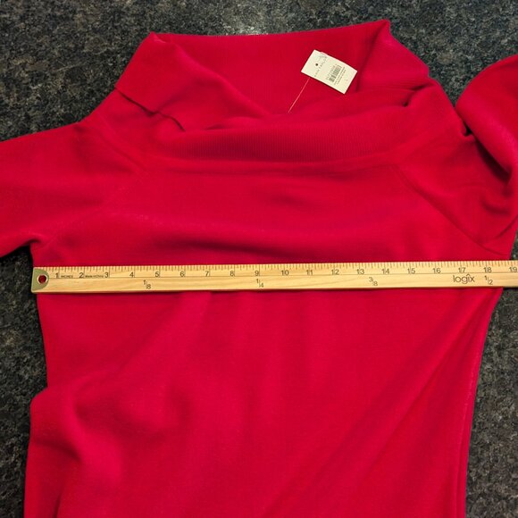 Ann Taylor Off The Shoulder Midi Sweater Dress - Picture 6 of 9